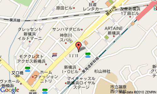 カリモク横浜地図